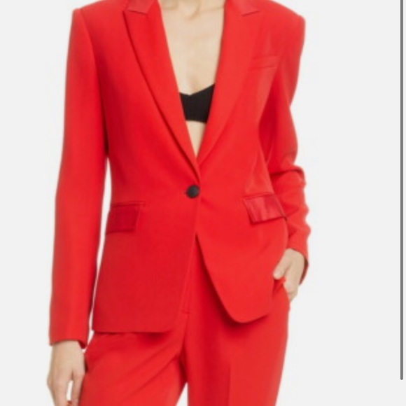 Rag & Bone Vibrant Red Jacket - Picture 4 of 13